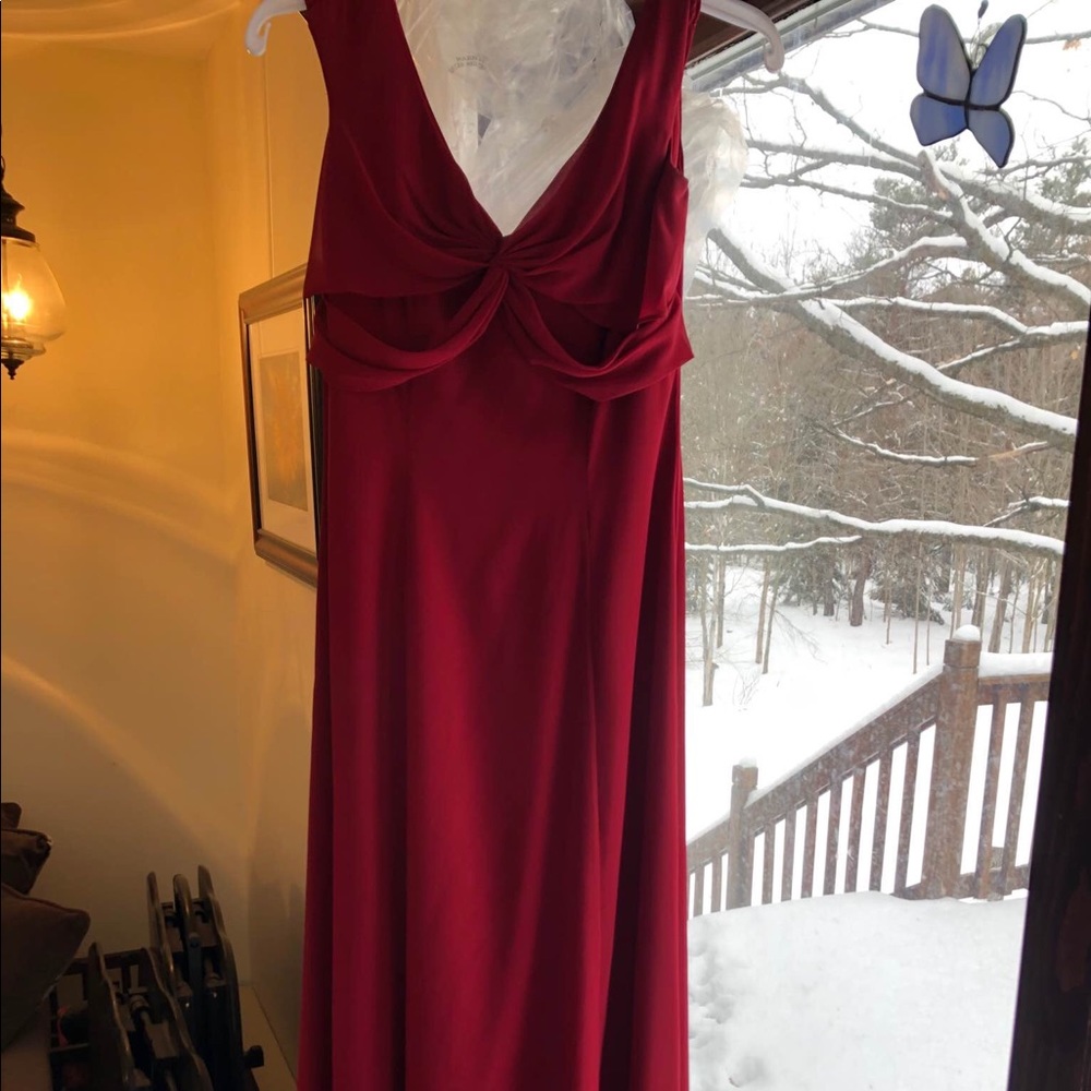 Red formal dress